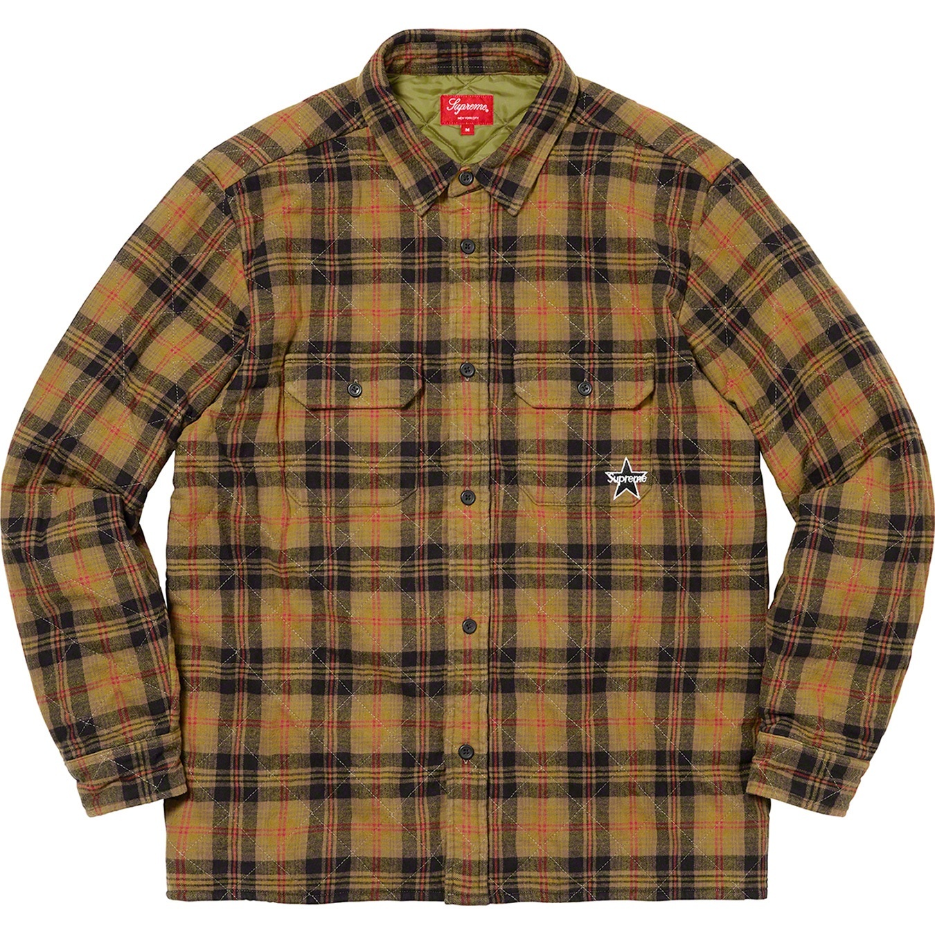 Quilted Plaid Flannel Shirt view 10